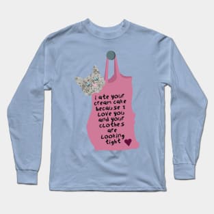 Cat in a Bag Valentine Long Sleeve T-Shirt